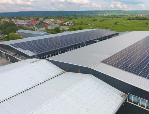 نظام الطاقة الشمسية 2MW في سقف مصنع سويسرا