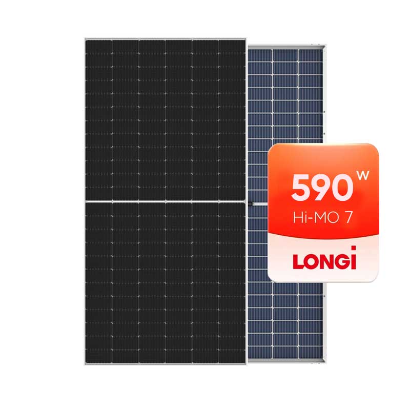 لونجي هاي مو 7 سلسلة المستوى 1 العلامة التجارية 560Wp 570Wp 580Wp 590Wp 600Wp 610Wp 620Wp لوحة شمسية زجاجية مزدوجة
