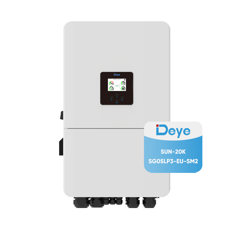 Deye الإصدار الجديد ثلاثي الأطوار الجهد المنخفض 20KW العاكس الهجين للمنزل