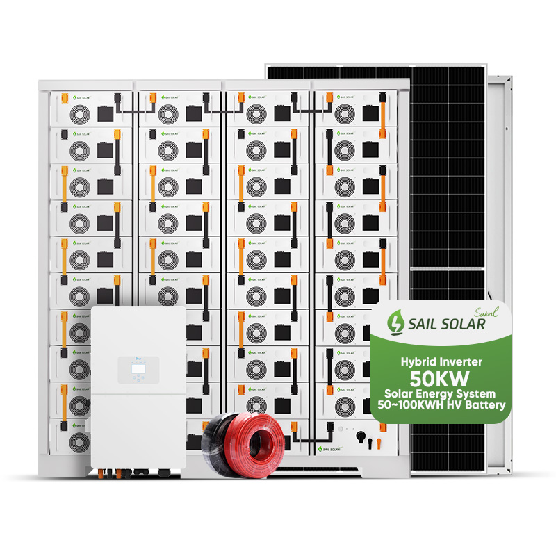 لمراكز التسوق 50KW على / خارج الشبكة الشمسية النظام يدعم الاتصال المتوازي