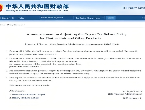 الفرصة الأخيرة للحصول على خصومات على منتجات الطاقة الشمسية الكهروضوئية: قرار الصين بإلغاء استرداد ضريبة القيمة المضافة على صادرات منتجات الطاقة الشمسية الكهروضوئية