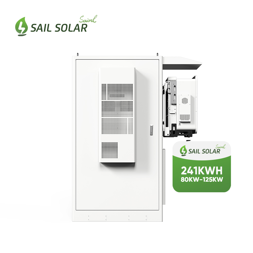 Solis 125kW Inverter with 241kwh Lithium Battery All-in-One Outdoor Energy Storage System for Commercial Use